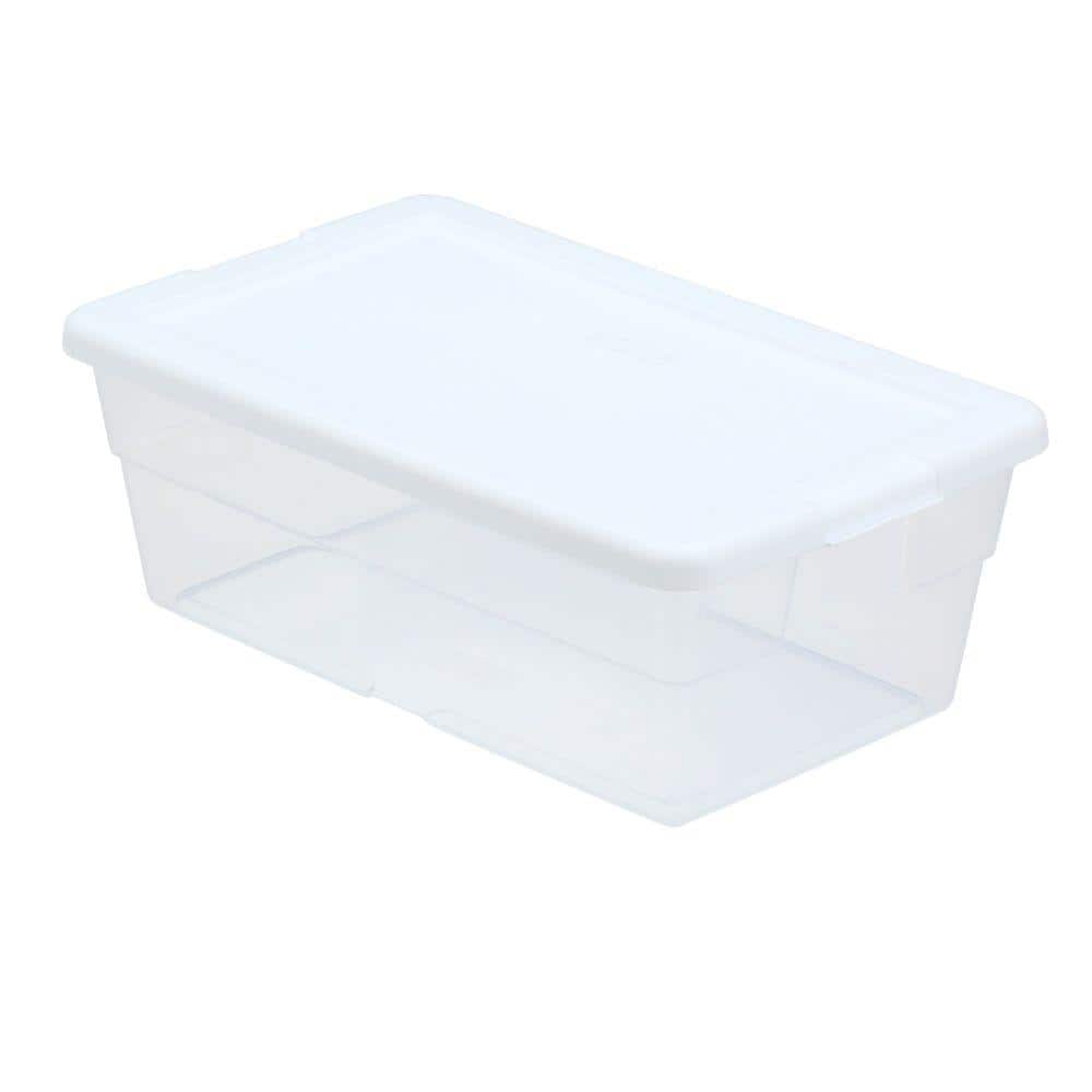 20 Pieces Small Clear Plastic Storage Containers with Lids for Organizing  Rectangular Empty Mini Plastic Box Craft 