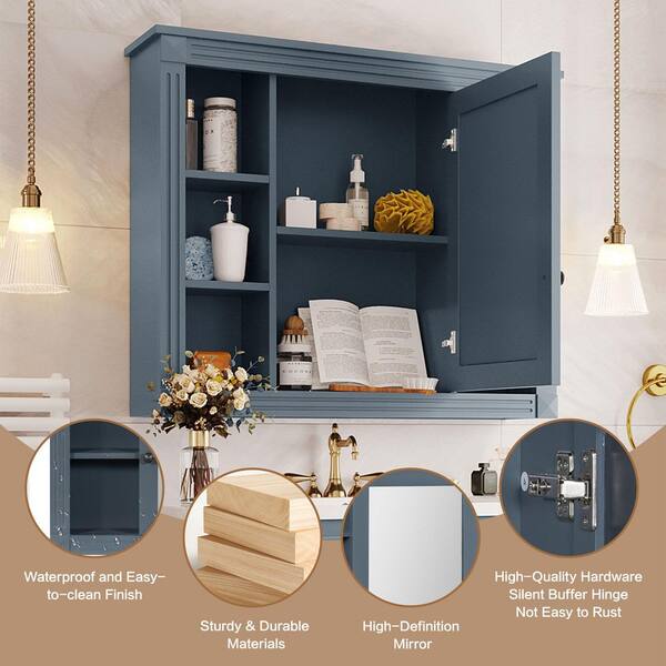 Tahanbath 7.10 in. W x 35 in. D x 28.70 in. H Bathroom Storage