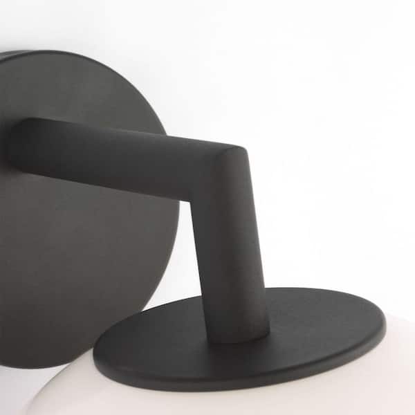 Generation Lighting - Toca 9.75 in. W x 12 in. H Textured Black Outdoor Hardwired Dimmable Medium Wall Lantern Sconce with No Bulbs Included