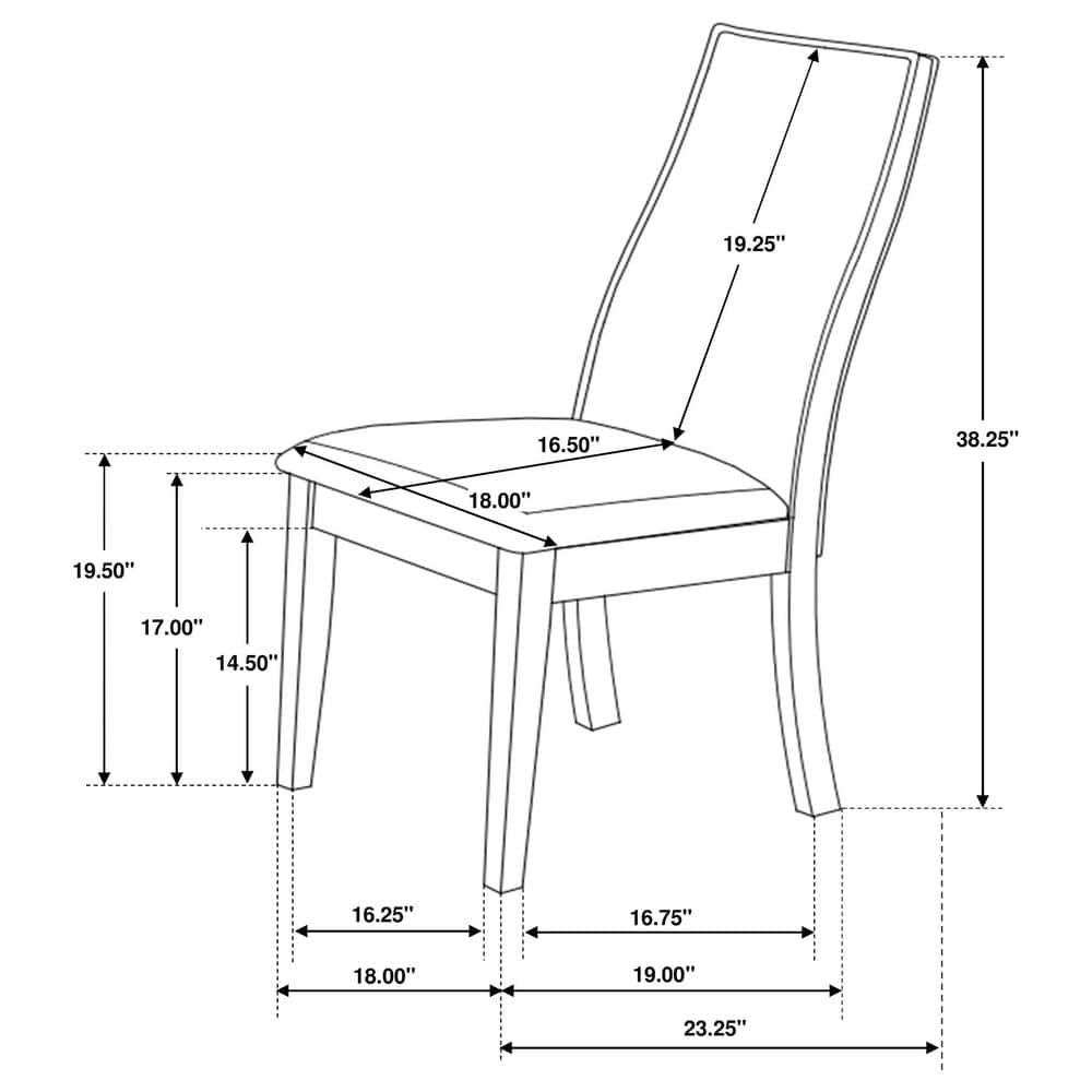 Pearl Silver Upholstered Wood Side Chair