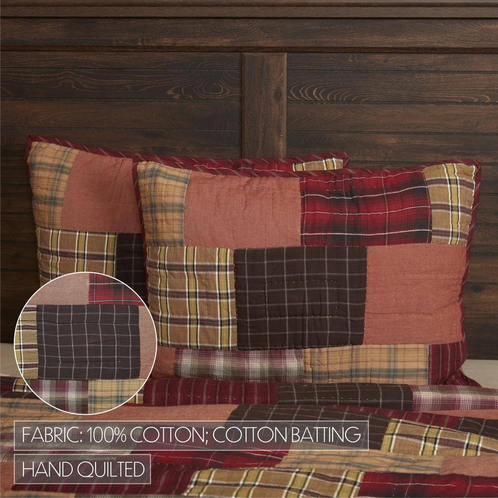 Wyatt Patchwork Cotton Plaid Standard Sham