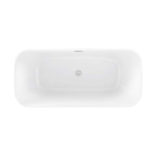 Swiss Madison Concorde 67 in. Acrylic Flat Bottom Non-Whirlpool