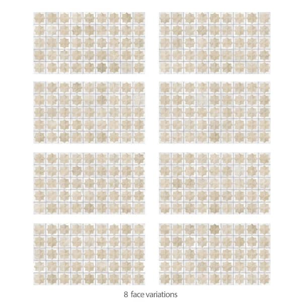 Merola Tile Tetuan Astre Arena White 12-1/8 in. x 21-7/8 in