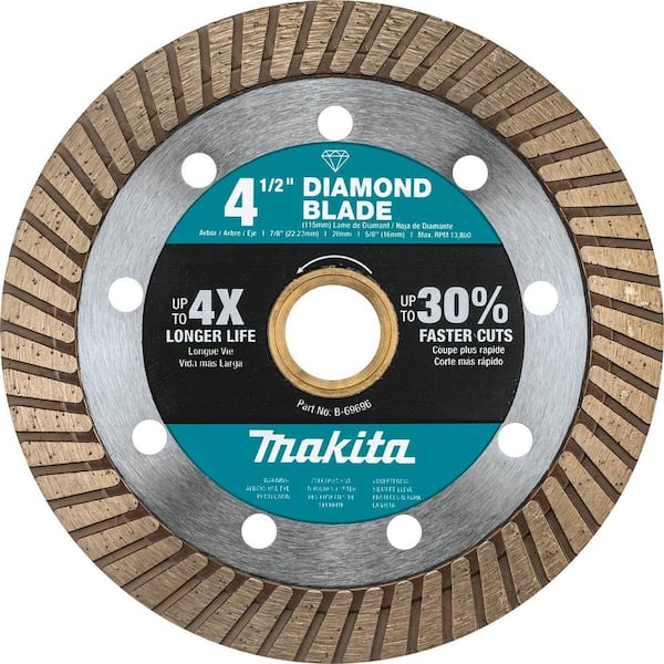 Makita 4.5 in. Turbo Rim Diamond Blade for General Purpose