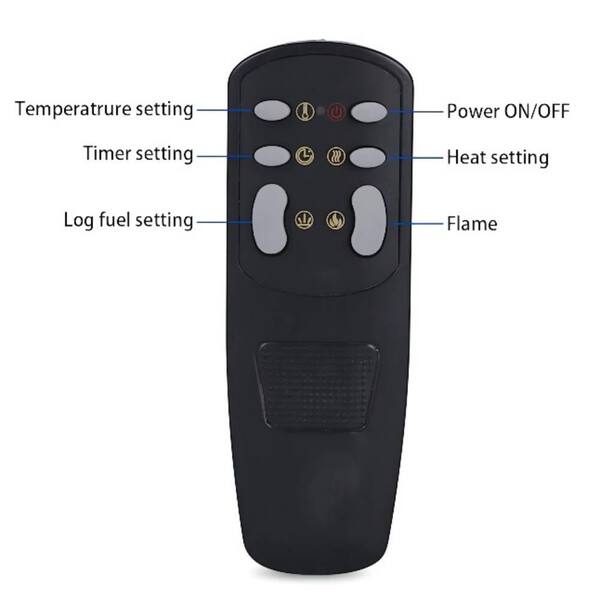 Clihome Flame 42 in. Wall-Mounted Thermostat Electric Fireplace with Timer  Control VL-WM42 - The Home Depot