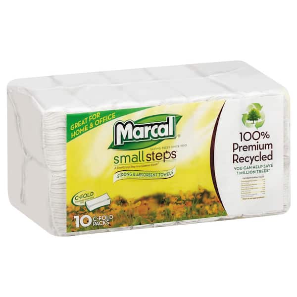 Marcal C-Fold White Paper Towel (10-Pack)