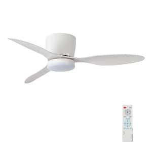 42 in. White LED Integrated Indoor Ceiling Fan with Light and Remote