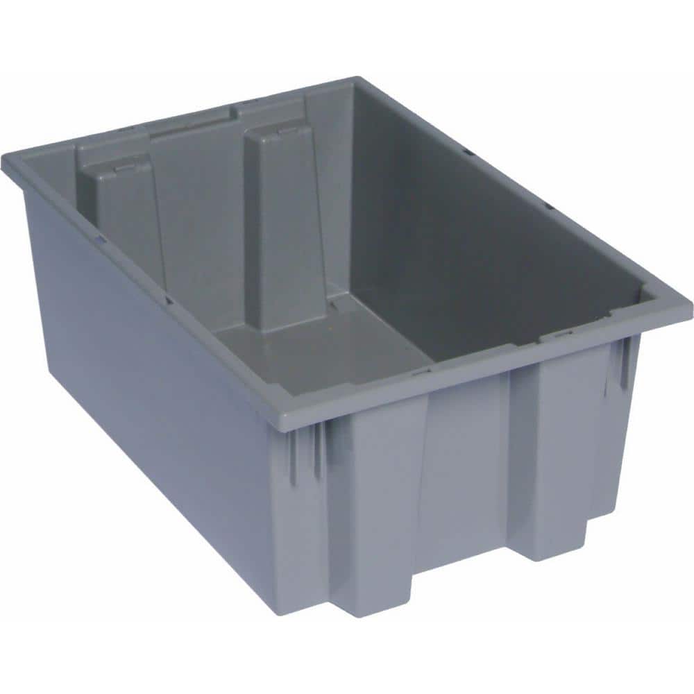 Quantum Genuine 6.10 Gal. Stack and Nest Tote in Gray (6-Pack) price history on PriceWatchPro