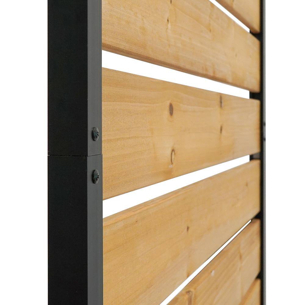 Concord 5ft x 3.2ft Cedar Wood Privacy Screen with Aluminum Posts