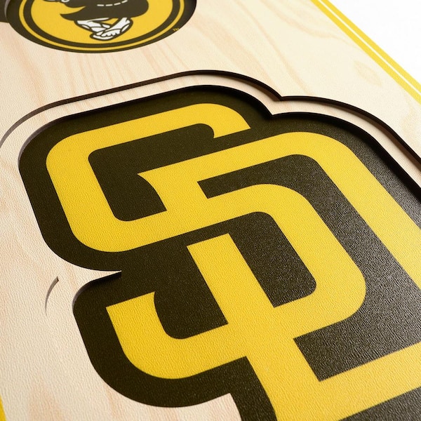 MLB San Diego Padres Wooden 8 in. x 32 in. 3D Stadium Banner-Petco Park