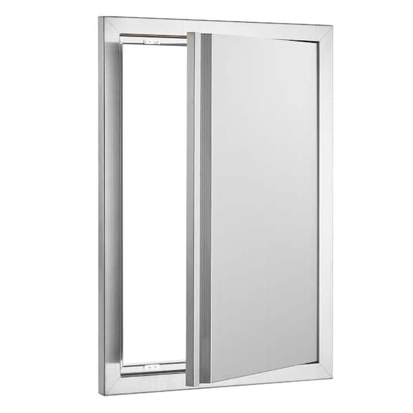 17 in. W x 24 in. H Stainless Steel Single BBQ Access Door with Recessed Handle, Flush Mount