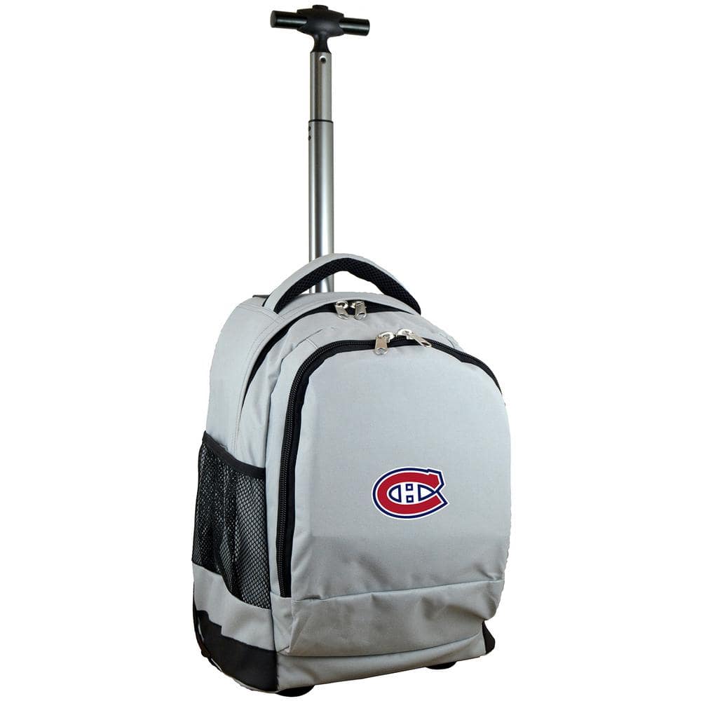 Denco NHL Montreal Canadians 19 in. Gray Wheeled Premium Backpack ...
