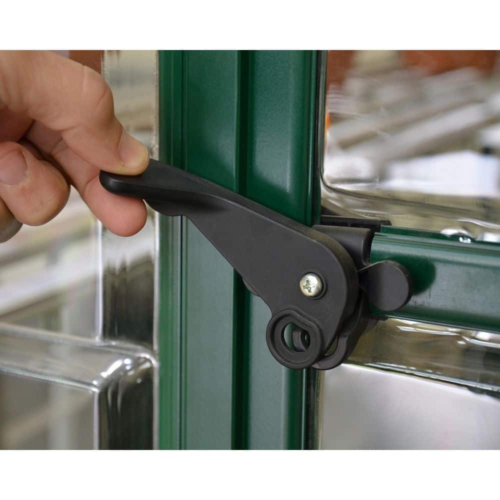 Hybrid Green Polycarbonate and Aluminum Walk-In Greenhouse