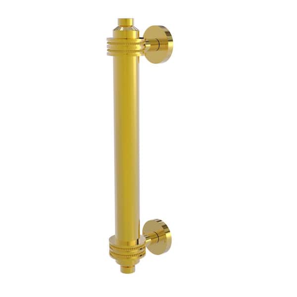 Allied Brass 8 in. Center-to-Center Door Pull with Dotted Aents in Polished Brass