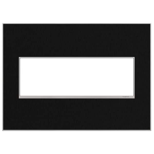 Legrand adorne 3 Gang Decorator/Rocker Wall Plate, Black Stainless (1-Pack)