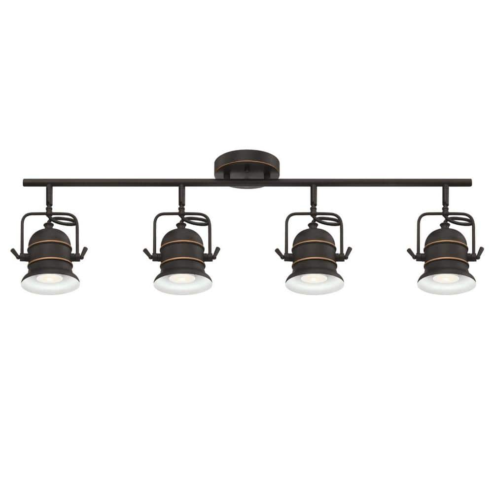 Boswell Oil Rubbed Bronze 4-Light Industrial Track Light