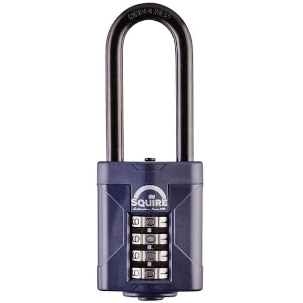 2 in. Wide Steel Combination Padlock with 2.5 in. High Steel Shackle