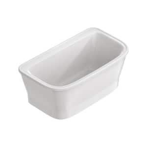 Aspirations 60 in. x 34 in. Freestanding Soaking Bathtub in White