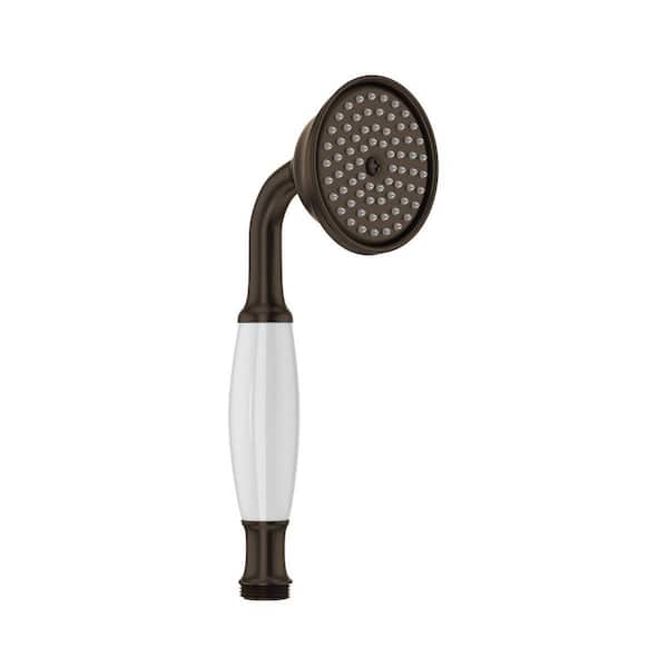1-Spray Wall Mount Handheld Shower Head 1.8 GPM in Tuscan Brass