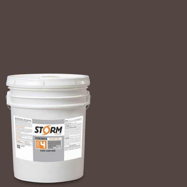 Storm System Category 4 5 gal. Grizzly Bear Matte Exterior Wood Siding 100% Acrylic Latex Stain