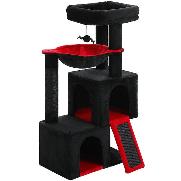 cenadinz Black Indoor Large Cat 41 in. Height Multi-Level Cat Tree