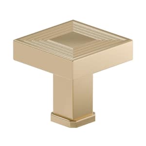 Como Collection 1-3/8 in. (35 mm) x 1-3/8 in. (35 mm) Champagne Bronze Transitional Cabinet Knob