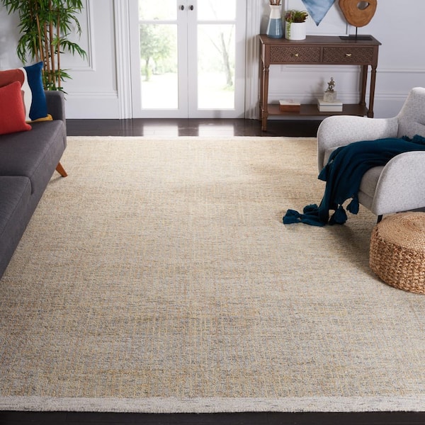 Metro Ivory/Grey 8 ft. x 10 ft. Gradient Striped Area Rug