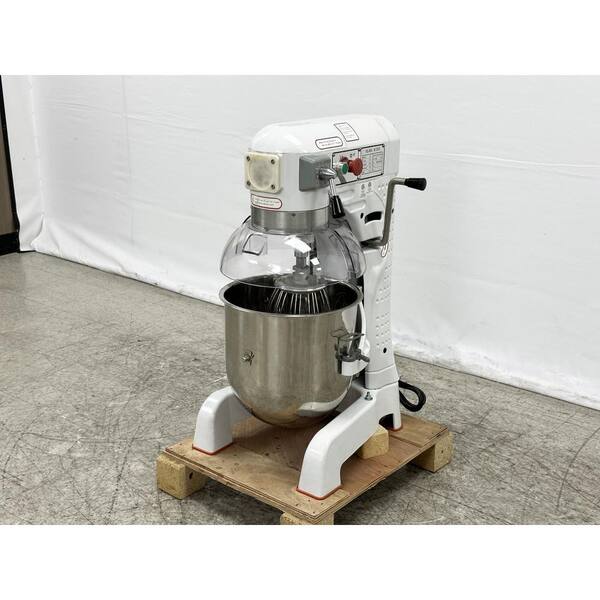 Elite Kitchen Supply 30 Qt. 3 Speed White Stand Mixer EL30s with