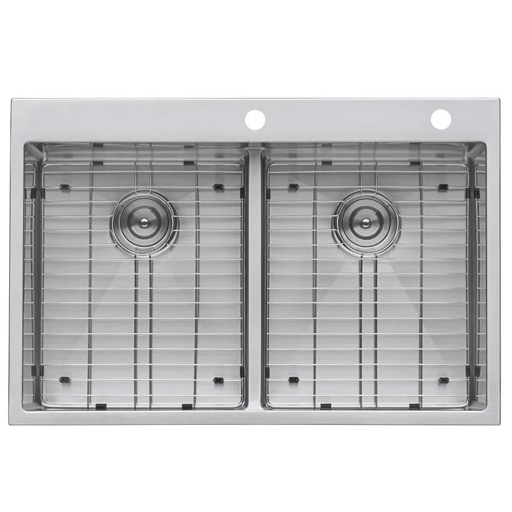Ruvati 36-inch Stainless Steel Double Bowl Kitchen Sink