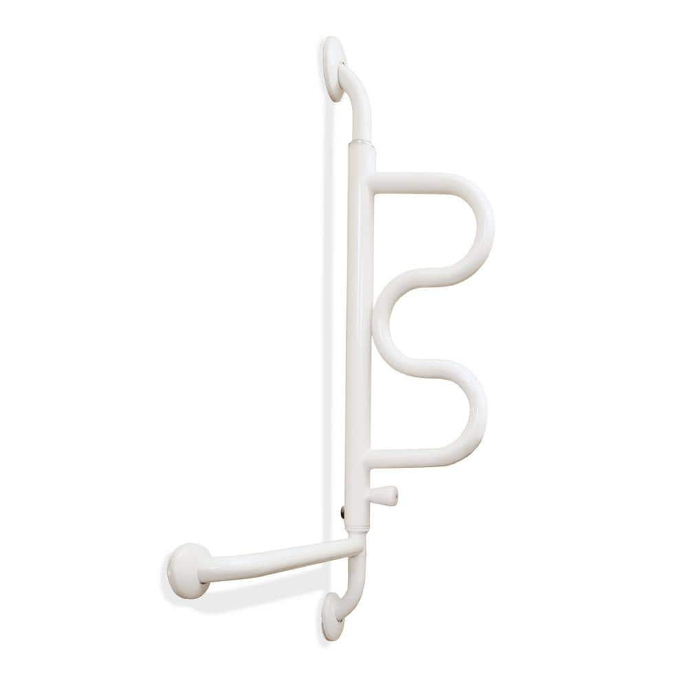 Curve Grab outlet Bar with Handrail for Shower/Bath