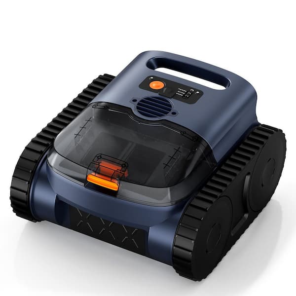 Robotic Pool Vacuum, Cordless Pool Vacuum Robot for Above Ground and Inground Pools Wall Floor Waterline Cleaning