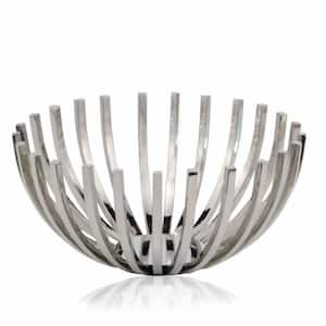 Amelia 14 in. W x 6 in. H x 14 in. D Round Silver Stainless Steel Bowls
