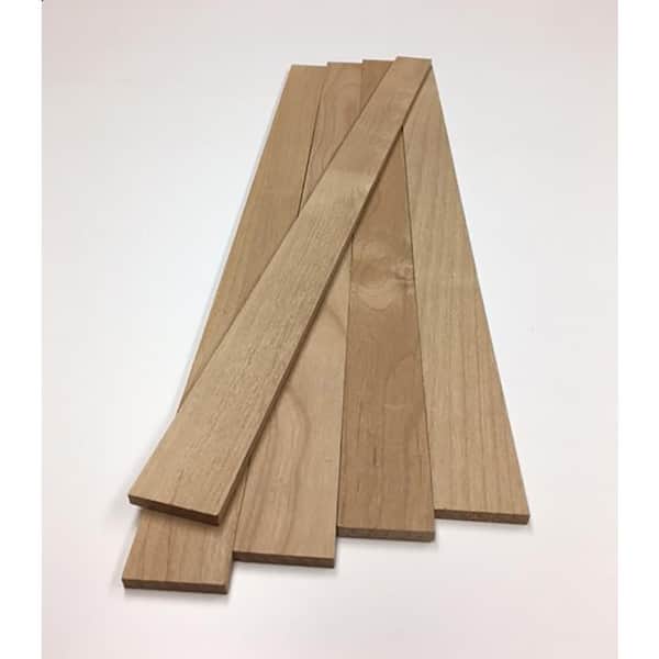Swaner Hardwood 1/4 in. x 1.5 in. x 4 ft. Alder S4S Hardwood Hobby Board (5-Pack)