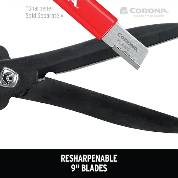 Heavy Duty Big Bow Re-sharpenable Bent All-Purpose Industrial Utility  Shears | 11-3/8 inch
