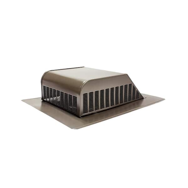 Air Vent 50 sq. in. NFA Galvanized Slant-Back Roof Louver Static Vent in Weatherwood (Sold in Carton of 6 only)