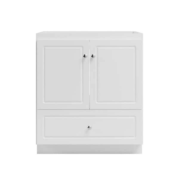 Ultraline 30 in. W x 21 in. D x 34.5 in. H Bath Vanity Cabinet without Top in Winterset