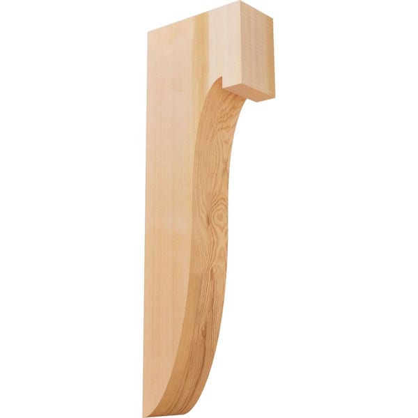 Ekena Millwork 3-1/2 in. x 8 in. x 24 in. Western Red Cedar Del Monte Smooth Corbel