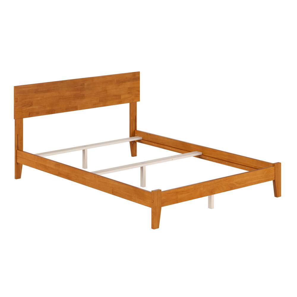 Orlando Light Toffee Full Wood Bed Frame with Headboard