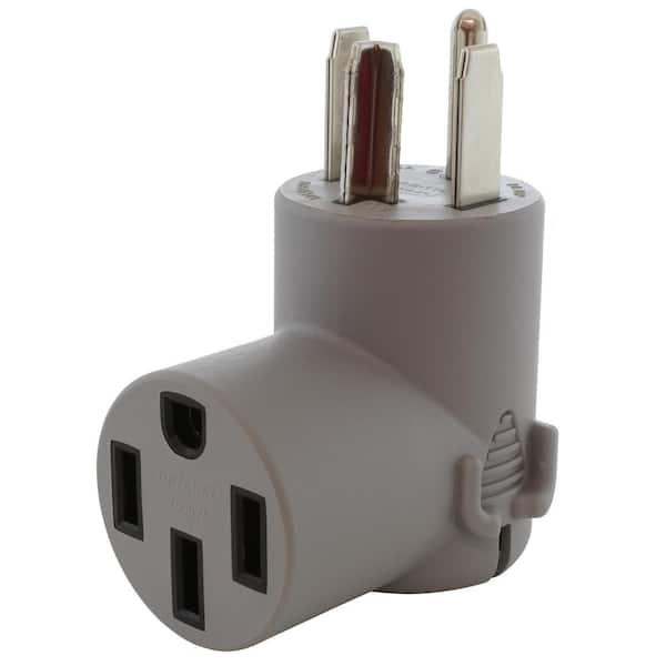 AC WORKS AC Connectors EV Charging Adapter NEMA 14-30P 4-Prong Dryer Plug to Tesla Electrical Vehicle Charging