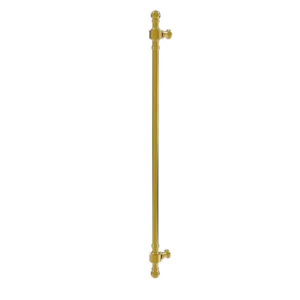 Allied Brass Retro Wave Collection 18 in. Center-to-Center Refrigerator Pull in Polished Brass