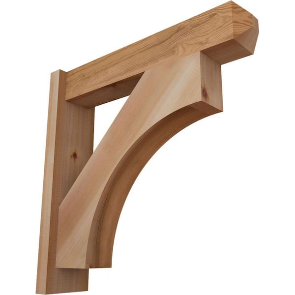 Ekena Millwork 6 in. x 24 in. x 24 in. Westlake Craftsman Smooth Western Red Cedar Outlooker