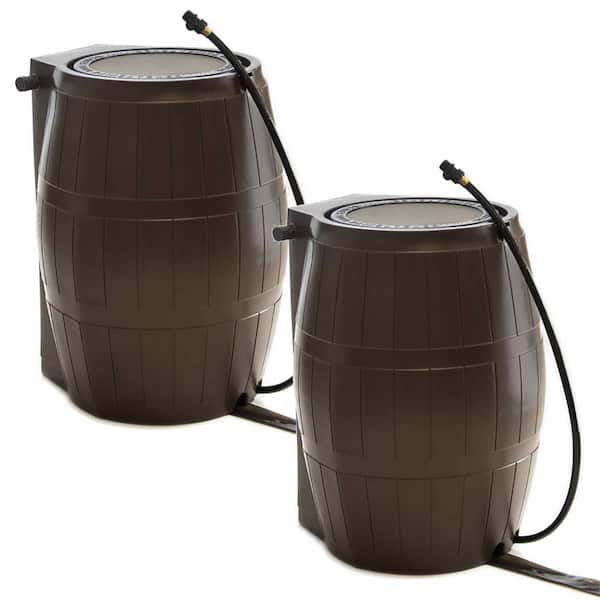 FCMP Outdoor 45 Gal. Rain Water Catcher Barrel