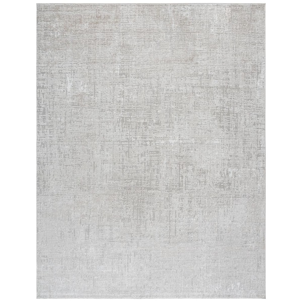 Carter 8 ft. x 10 ft. Ivory/Taupe Distressed Modern Area Rug