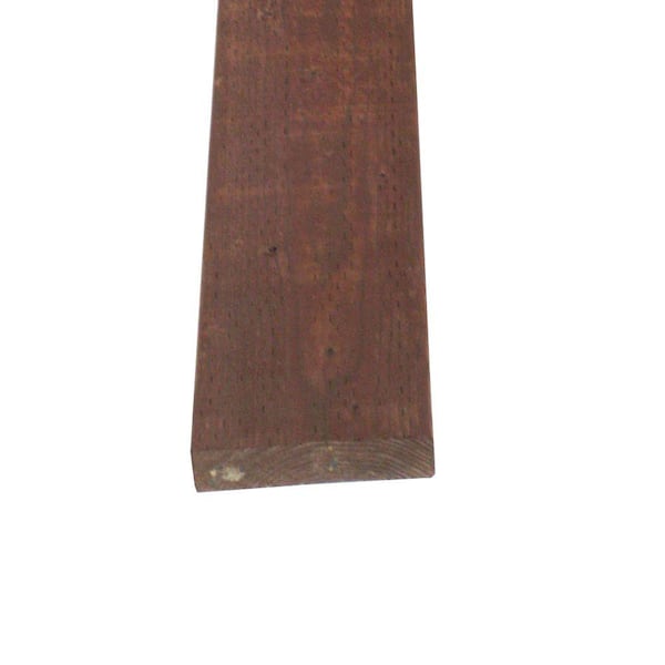 Unbranded 2 in. x 8 in. x 12 ft Pressure-Treated Lumber Brown Stain Ground Contact WW (Actual: 1.5 in. x 7.25 in. x 144 in.)