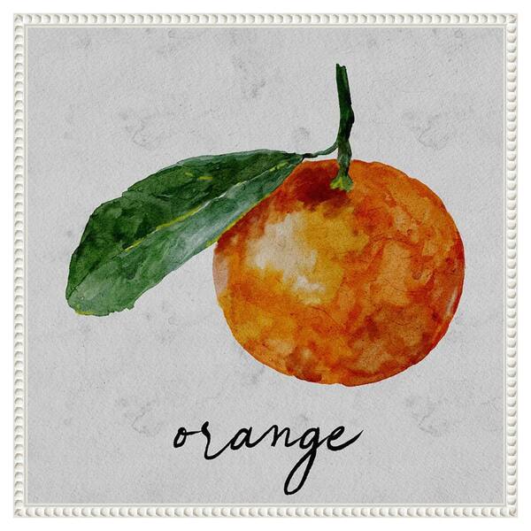 Amanti Art Summertime Citrus I by Regina Moore 22 in. W x 22 in. H Canvas Float Frame in White