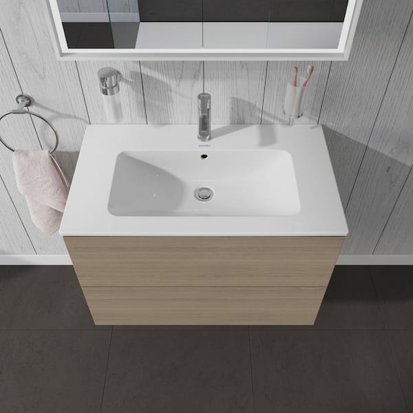 Duravit L-Cube 18.88 in. x 32.25 in. D x 21.63 in. H Bath Vanity Cabinet without Top Oak Terra - The Home Depot