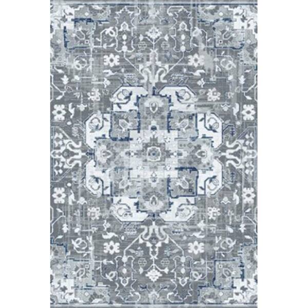 Unbranded Sashka Radiant Gray 5 ft. x 7 ft. Area Rug