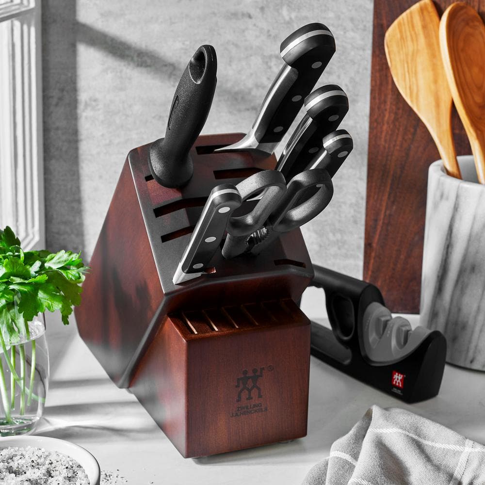 ZWILLING J.A. Henckels ZWILLING Pro 7-Piece Knife Block Set with Bonus Sharpener