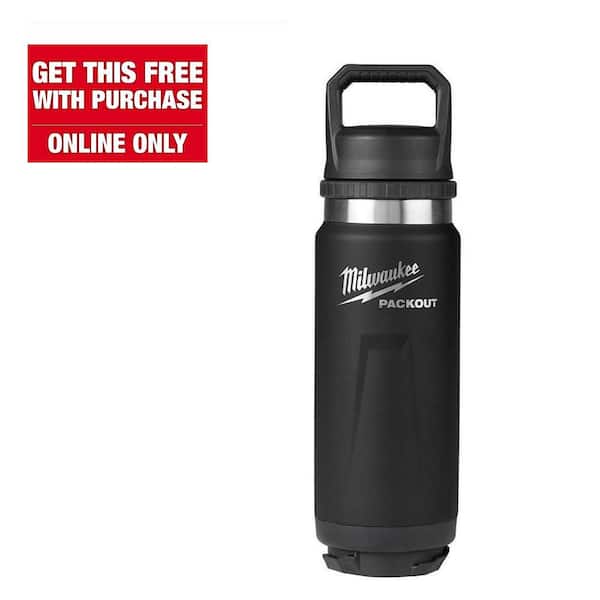 PACKOUT Black 24 oz. Insulated Bottle W/Chug Lid