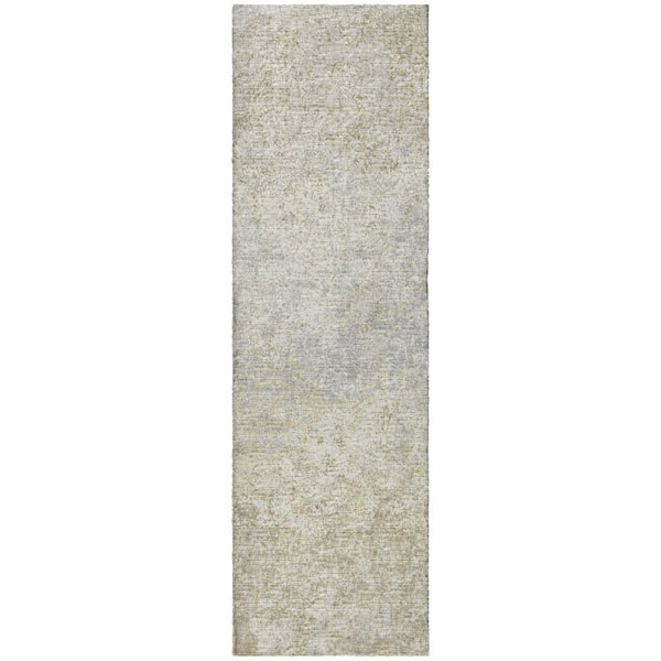 Dream Shag Premium Machine Washable Abstract ADS36 Beige 2 ft. x 7 ft. Runner Rug